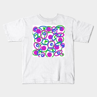 Lollipop - Abstract Patterns in Pinks, Blue and Green Kids T-Shirt